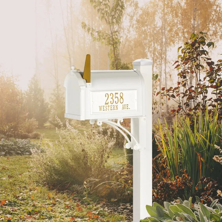 Whitehall Superior Mailbox with Post Package