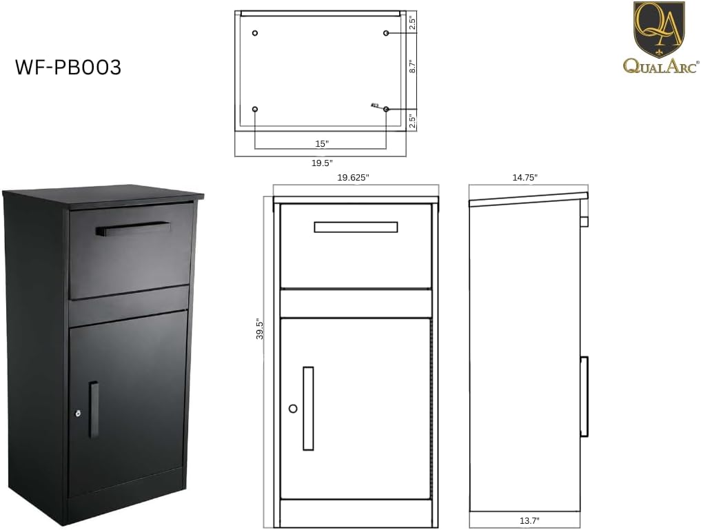 QualArc Winfield ParcelDefender Locking Parcel & Mailbox
