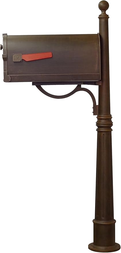 Special Lite Savannah Curbside Mailbox with Ashland Mailbox Post