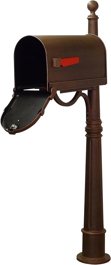 Special Lite Savannah Curbside Mailbox with Ashland Mailbox Post
