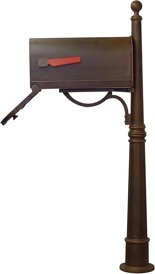 Special Lite Savannah Curbside Mailbox with Ashland Mailbox Post
