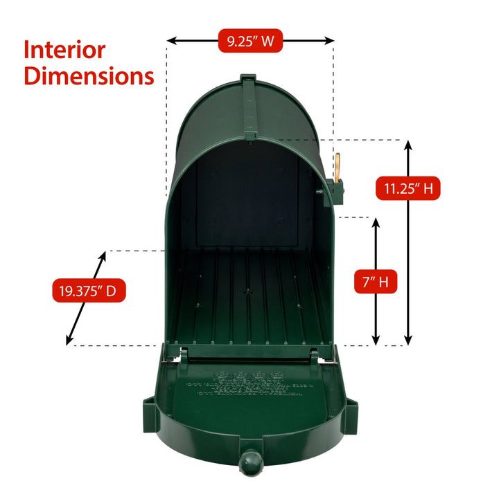 Whitehall Deluxe Capitol Mailbox and Post Package