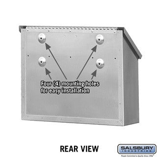 Salsbury Industries Decorative Horizontal Style Stainless Steel Mailbox