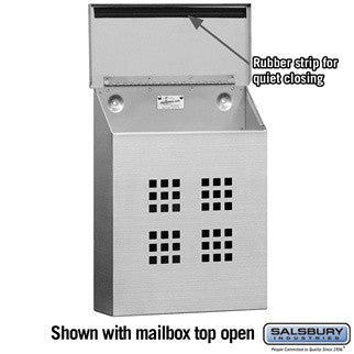 Salsbury Industries Decorative Vertical Style Stainless Steel Mailbox