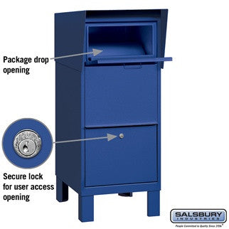 Salsbury Industries Blue Courier Box Private Access