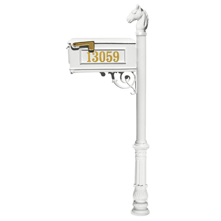 QualArc Lewiston Equine Mailbox Post Cast Aluminum
