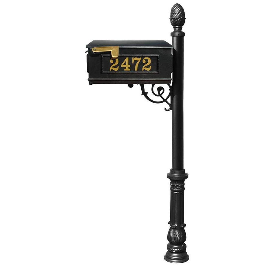 Qual Arc Lewiston Mailbox Cast Aluminum Vinyl Number Weather Resistant