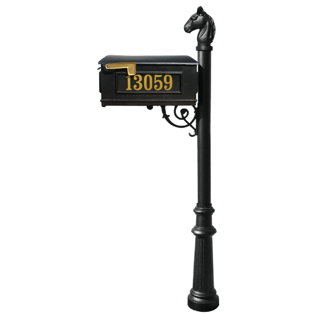 QualArc Lewiston Equine Mailbox Cast Aluminum