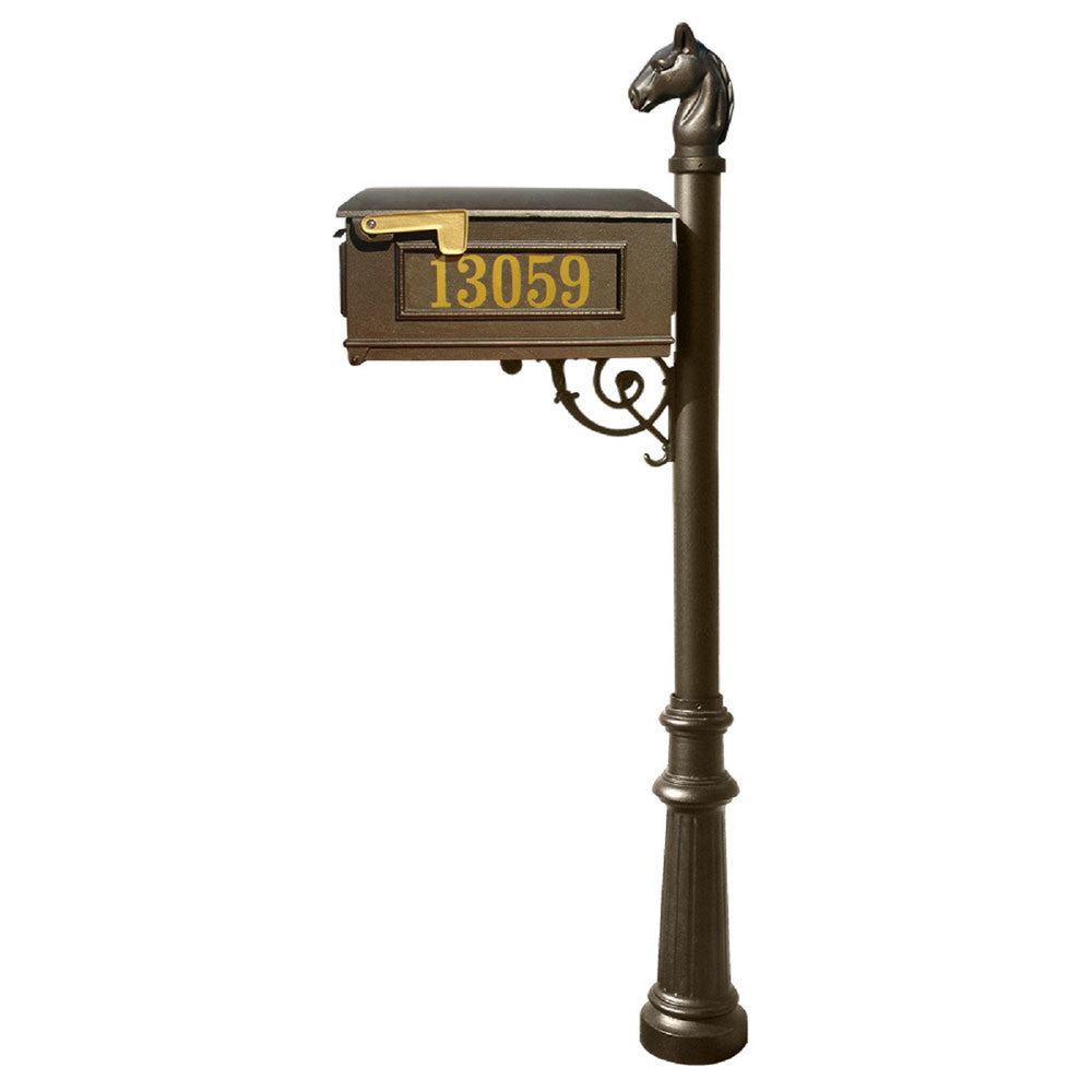 QualArc Lewiston Equine Mailbox Cast Aluminum