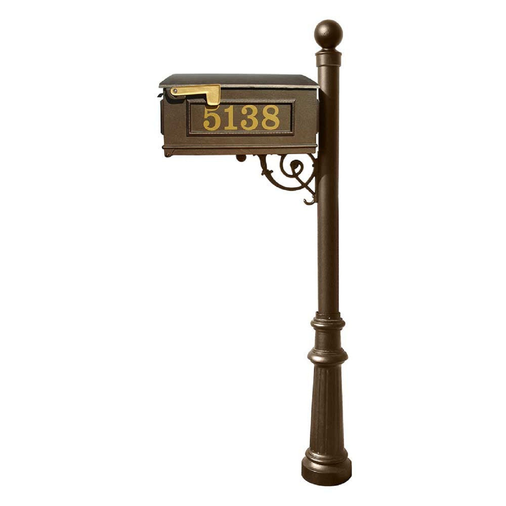 QualArc Lewiston Mailbox Vinyl Number Cast Aluminum