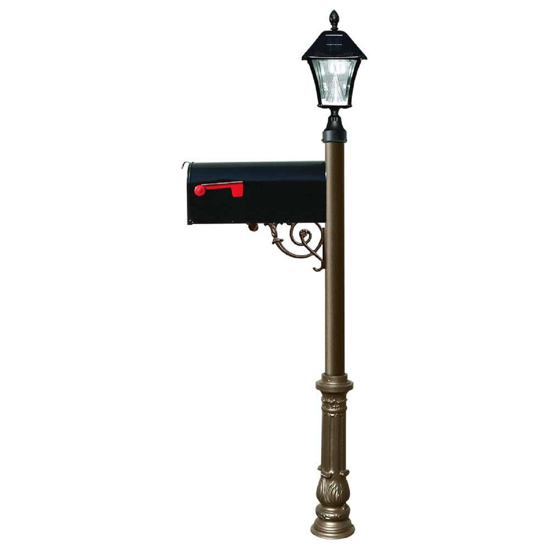 QualArc Lewiston Post Economy Mailbox Galvanized Metal