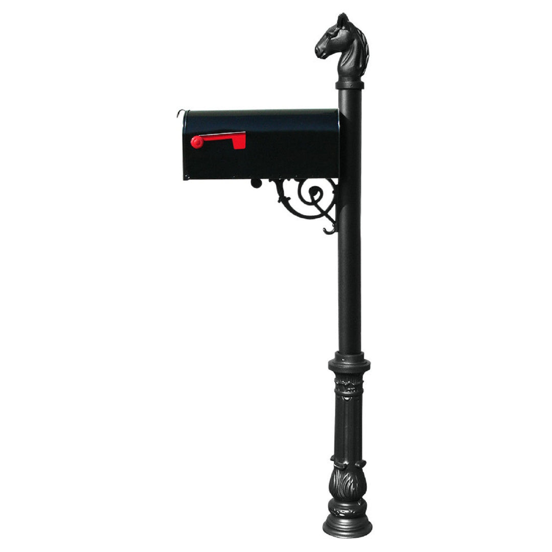 QualArc Lewiston Equine Post E1 Economy Mailbox Cast Aluminum