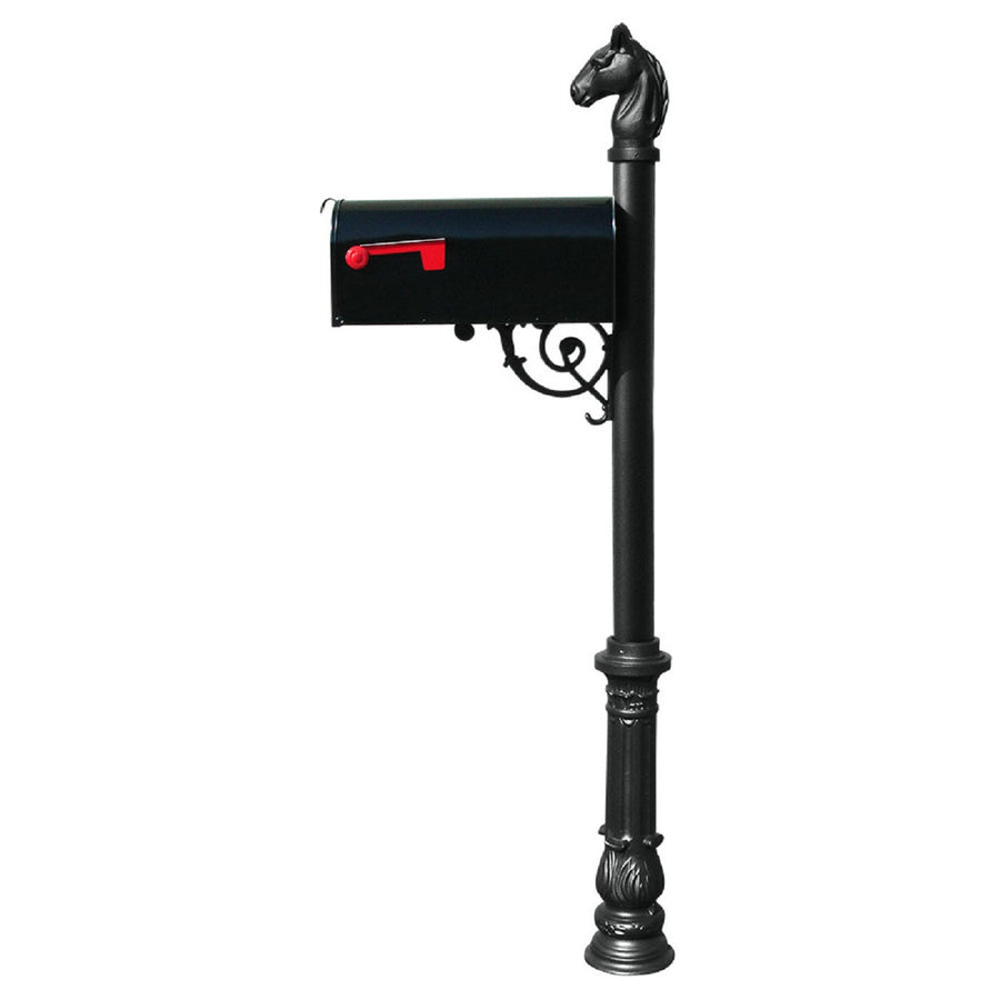 QualArc Lewiston Equine Post E1 Economy Mailbox Cast Aluminum