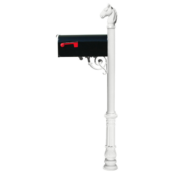 QualArc Lewiston Equine Post E1 Economy Mailbox Cast Aluminum