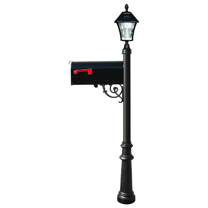 QualArc Lewiston Post Economy Mailbox Galvanized Metal