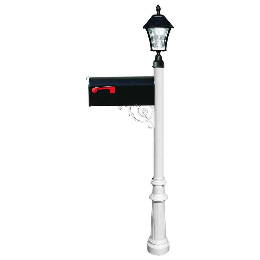 QualArc Lewiston Post Economy Mailbox Galvanized Metal