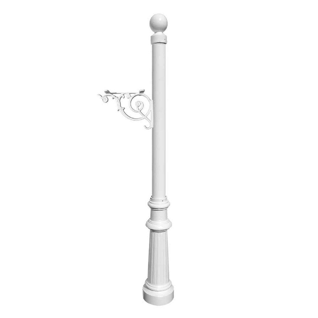 QualArc Lewiston Decorative Mailbox Post Only Cast Aluminum