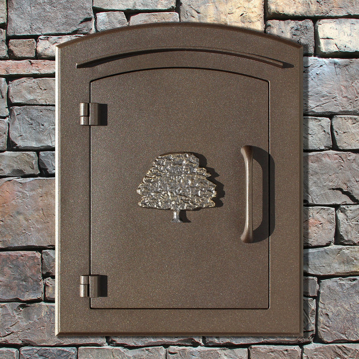 QualArc Manchester Non-Locking Column Mount Mailbox Cast Aluminum