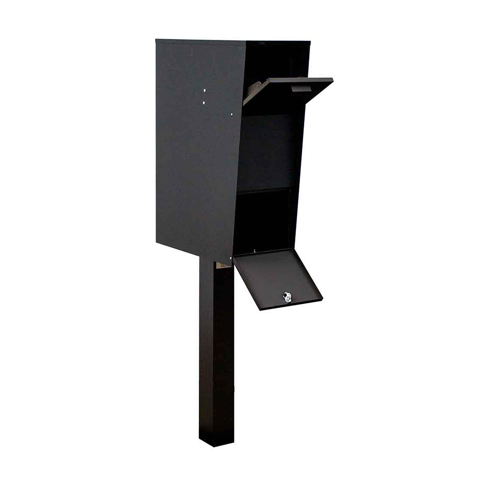 QualArc Vacation Locking Post Mount Mailbox and Post Combination