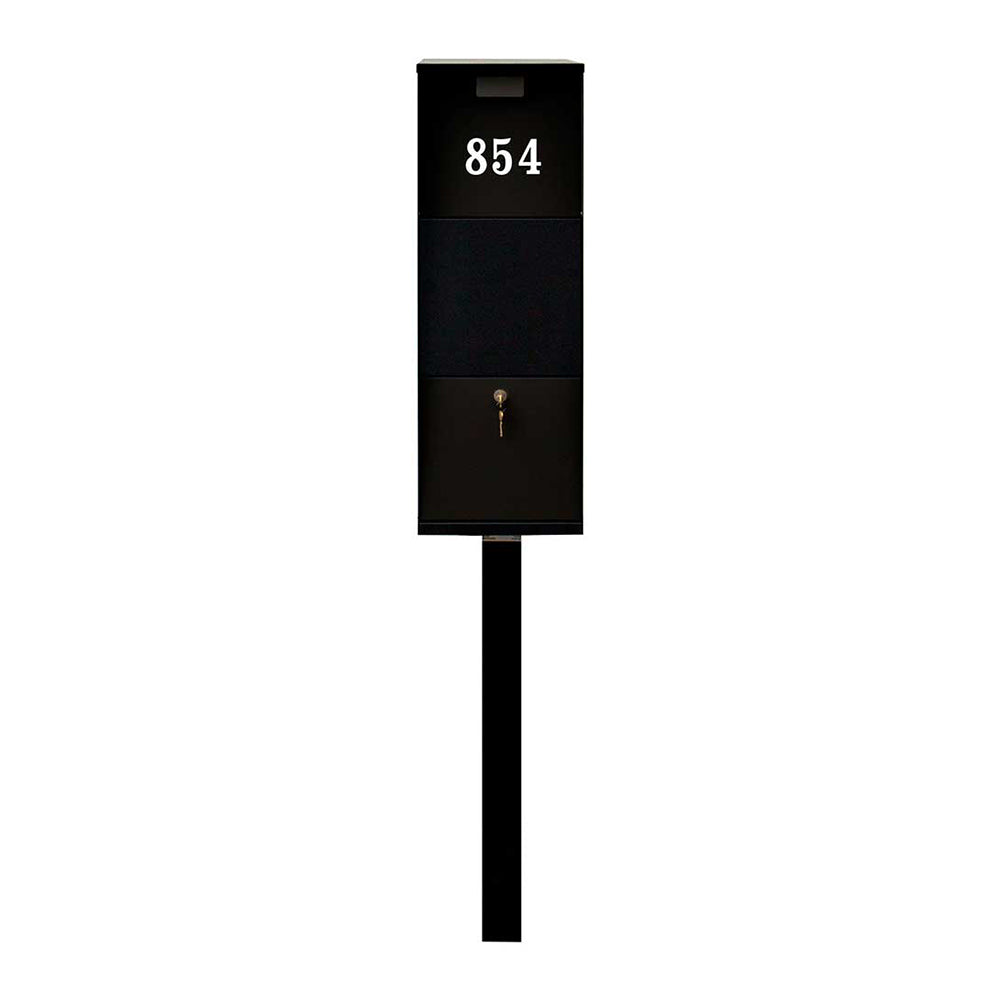 QualArc Vacation Locking Post Mount Mailbox and Post Combination