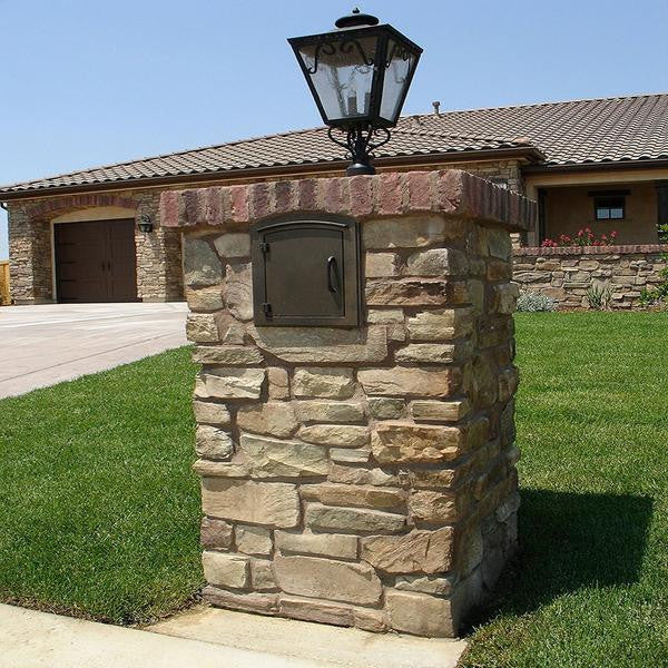Qualarc Manchester Security Drop Chute Decorative Scroll Door Logo Mailbox