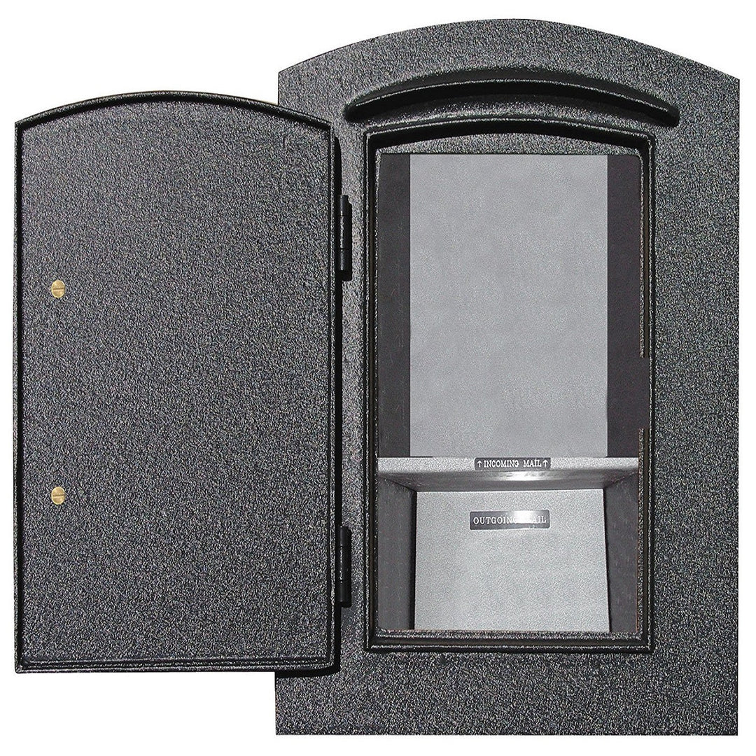 Qualarc Manchester Security Locking DROP CHUTE Plain Door Column Mailbox