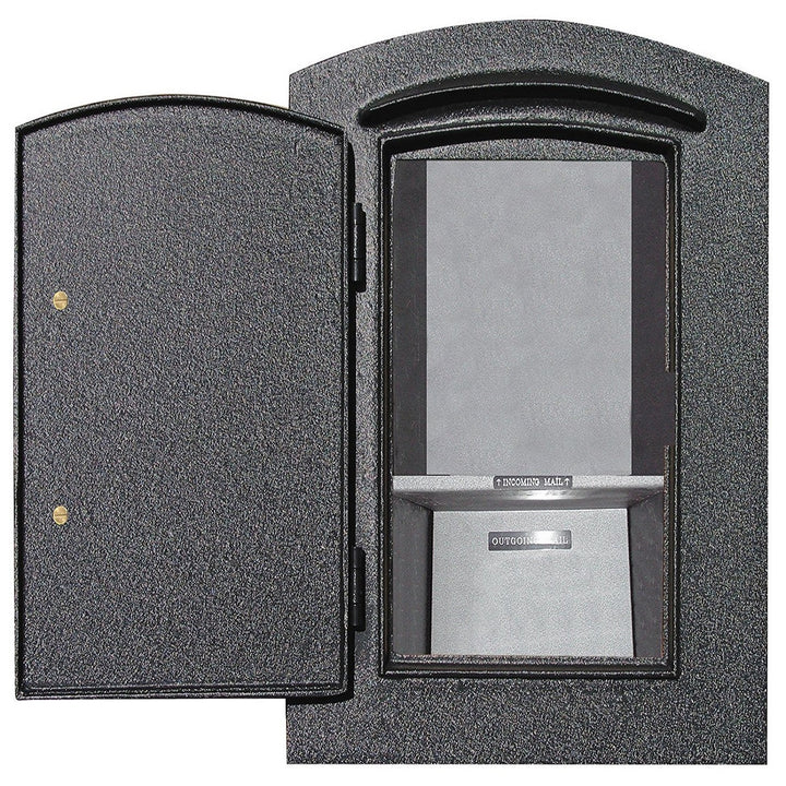 Qualarc Manchester Security Locking DROP CHUTE Plain Door Column Mailbox