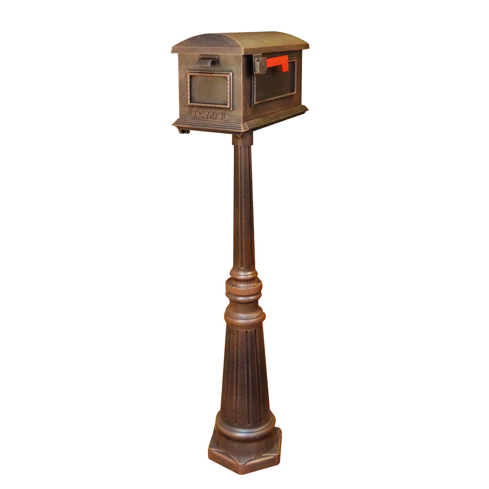 Special Lite Traditional Curbside Mailbox with Tacoma Mailbox Post Unit; SCT-1010_SPK-591