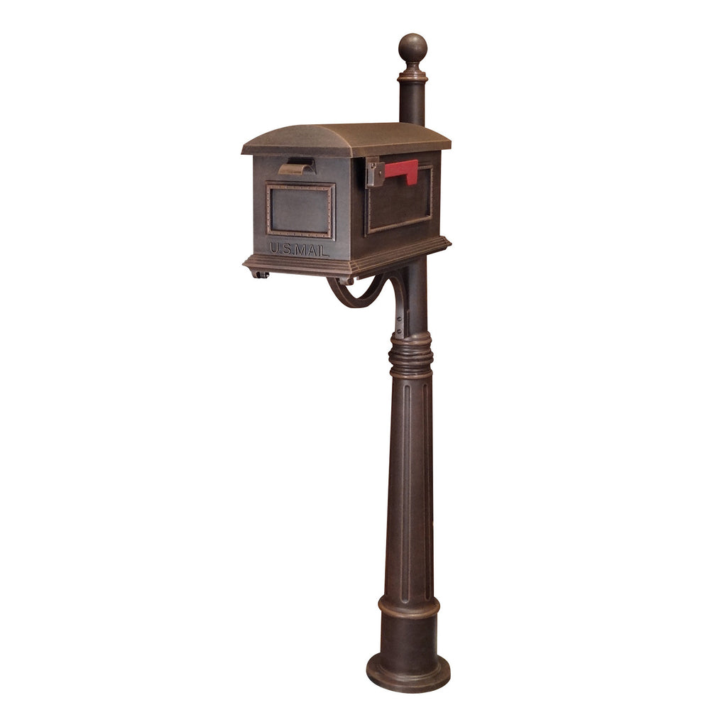 Special Lite Traditional Curbside Mailbox with Ashland Mailbox Post Unit; SCT-1010_SPK600