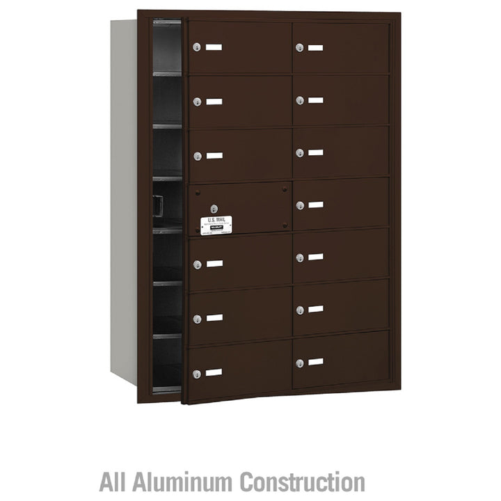 Salsbury Industries 4B+ Commercial Horizontal Mailbox 14 B Door Front Loading Private Access