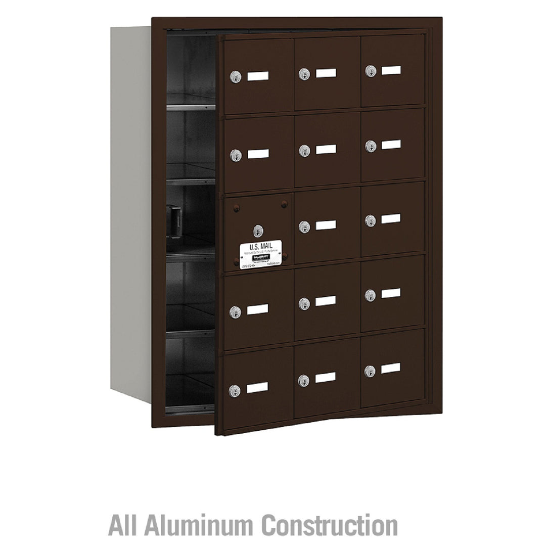 Salsbury Industries 4B+ Commercial Horizontal Mailbox 15 A Door Front Loading Private Access