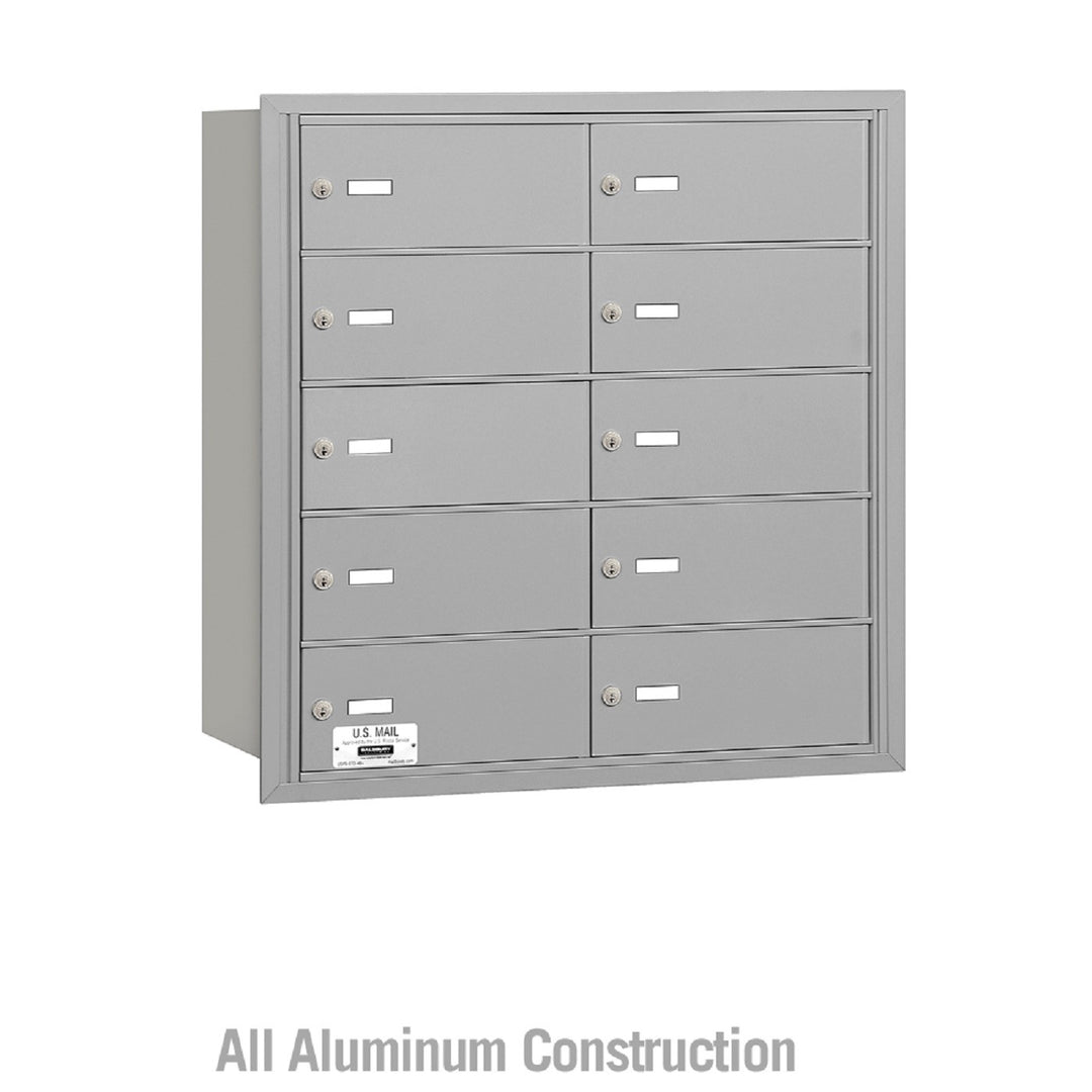 Salsbury Industries 4B+ Commercial Horizontal Mailbox 10 B Doors Rear Loading Private Access