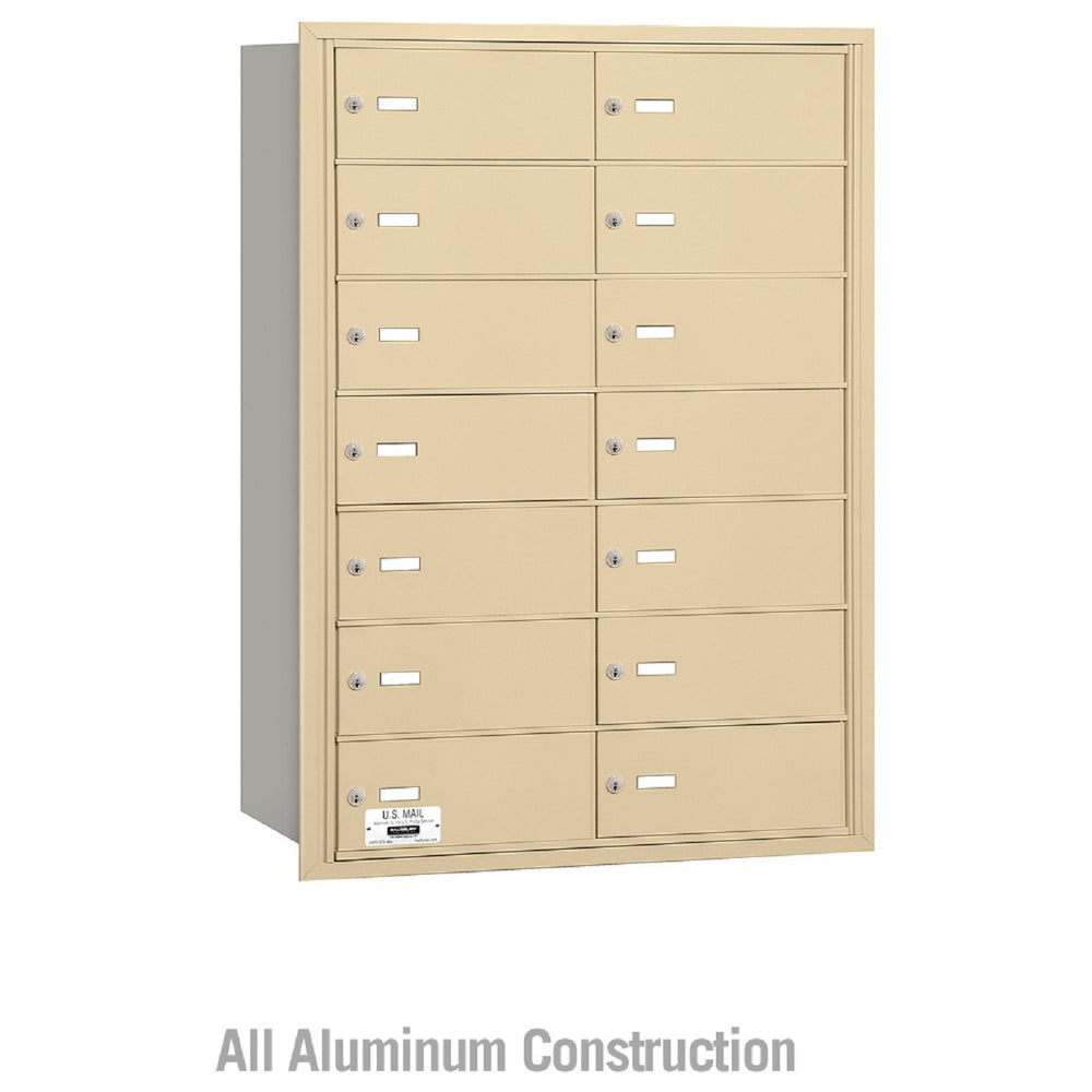 Salsbury Industries 4B+ Commercial Horizontal Mailbox 14 B Doors Rear Loading Private Access