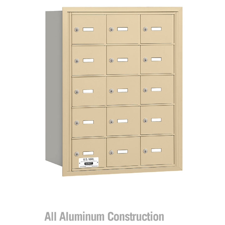 Salsbury Industries 4B+ Commercial Horizontal Mailbox 15  A Door Rear Loading Private Access