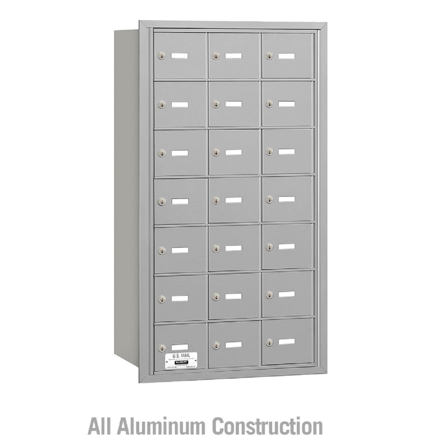 Salsbury Industries Commercial 4B+ Horizontal Mailbox 21 A Door Rear Loading Private Access