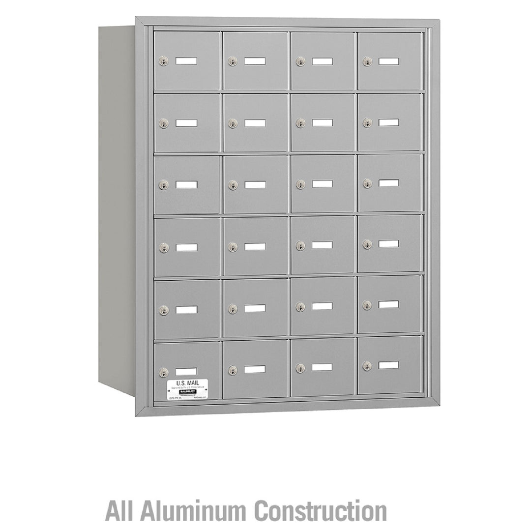Salsbury Industries Commercial 4B+ Horizontal Mailbox 25 A Door Rear Loading Private Access