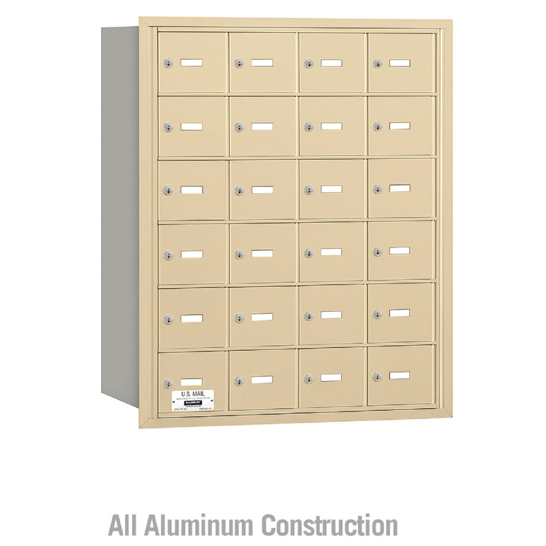 Salsbury Industries Commercial 4B+ Horizontal Mailbox 25 A Door Rear Loading Private Access