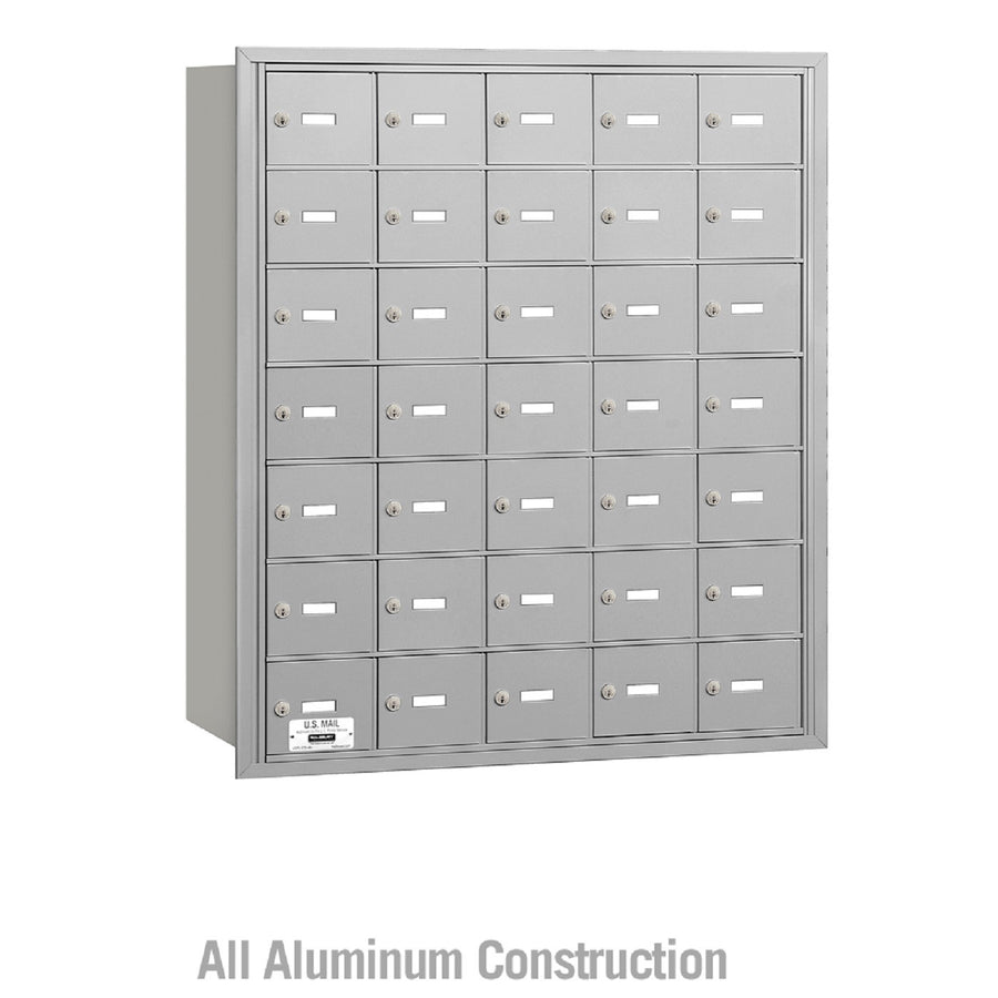 Salsbury Industries Commercial 4B+ Horizontal Mailbox 35 A Door Rear Loading Private Access