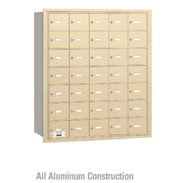 Salsbury Industries Commercial 4B+ Horizontal Mailbox 35 A Door Rear Loading Private Access