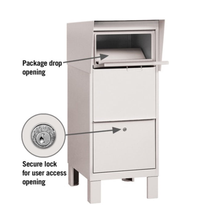 Salisbury Industries White Courier Box; 4975WHT