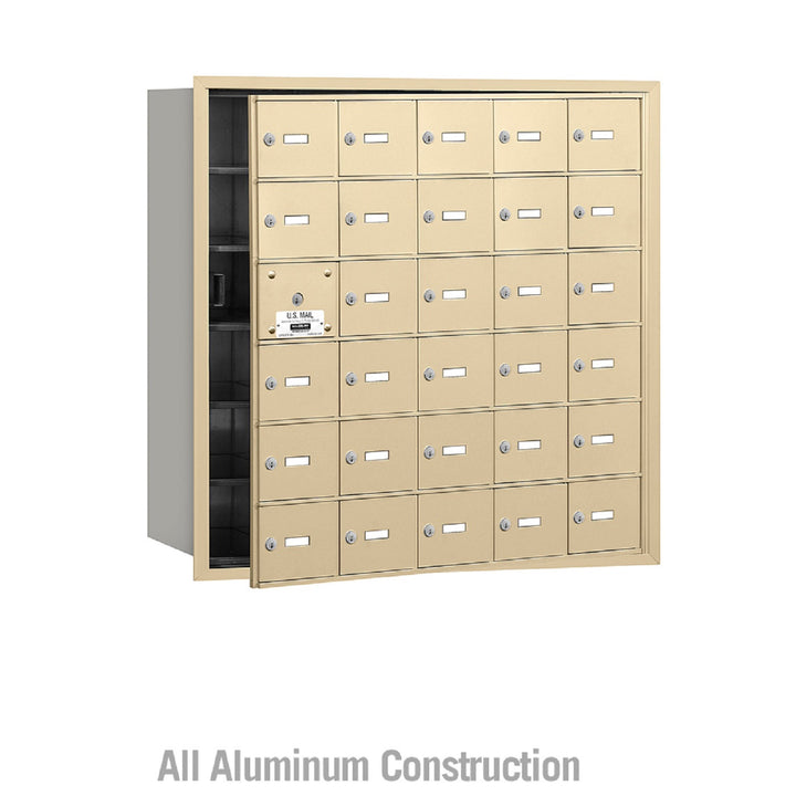 Salsbury Industries Commercial 4B+ Horizontal Mailbox 30 A Door 29 Usable Front Loading USPS Access