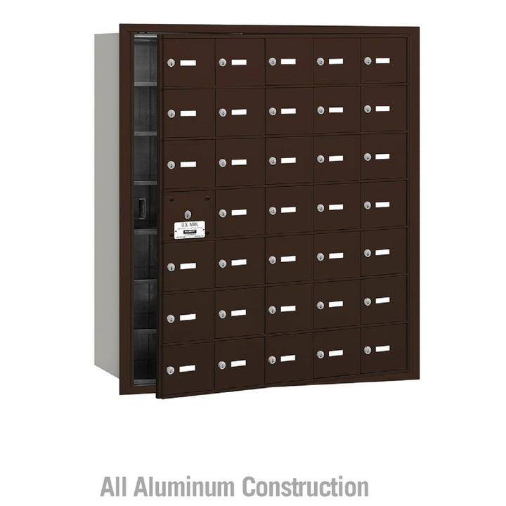 Salsbury Industries Commercial 4B+ Horizontal Mailbox 35 A Door 34 Usable Front Loading USPS Access