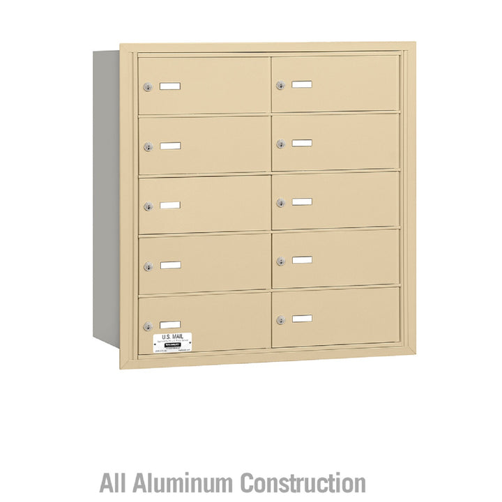 Salsbury Industries Commercial 4B+ Horizontal Mailbox 10 B Door Rear Loading USPS Access
