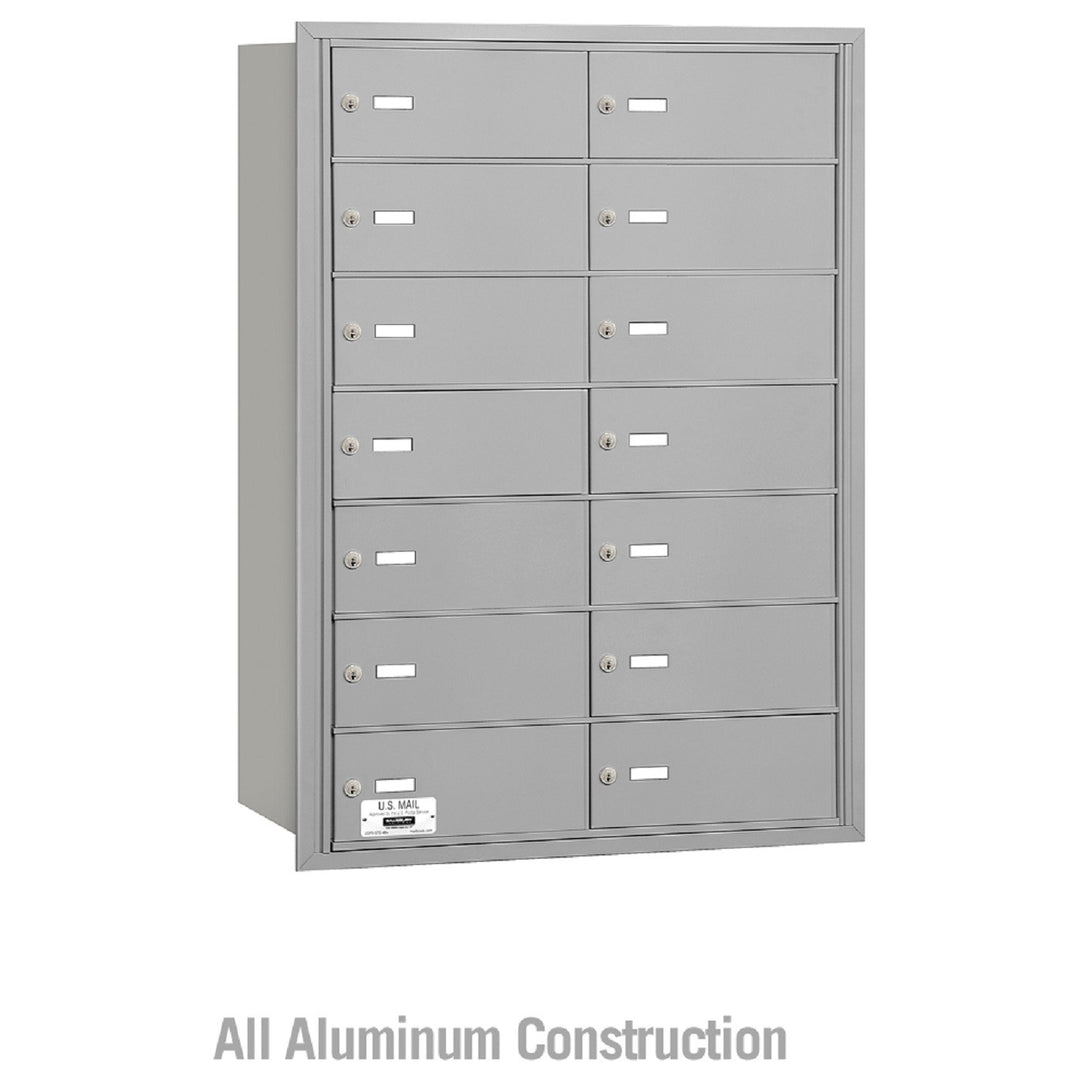 Salsbury Industries Commercial 4B+ Horizontal Mailbox 14 B Door Rear Loading USPS Access