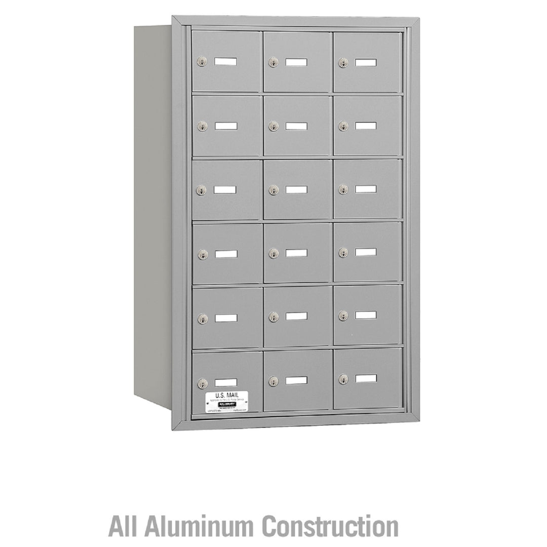 Salsbury Industries Commercial 4B+ Horizontal Mailbox 18 A Door Rear Loading USPS Access