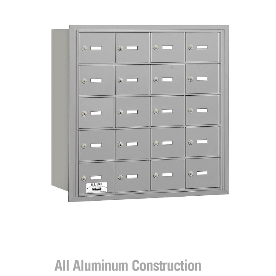 Salsbury Industries Commercial 4B+ Horizontal Mailbox 20 A Door Rear Loading USPS Access