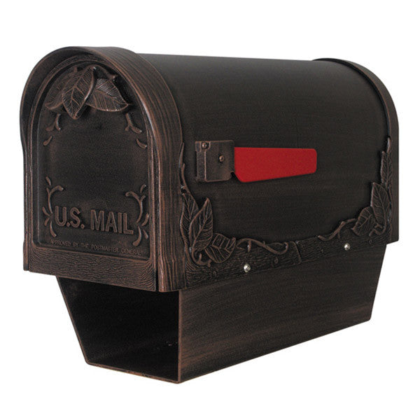Special Lite Products Floral Curbside Mailbox with Paper Tube
