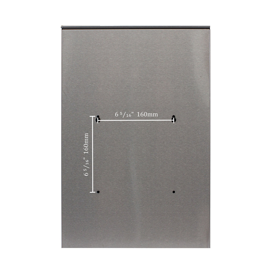 QualArc Glacial Locking Mailbox Stainless Steel