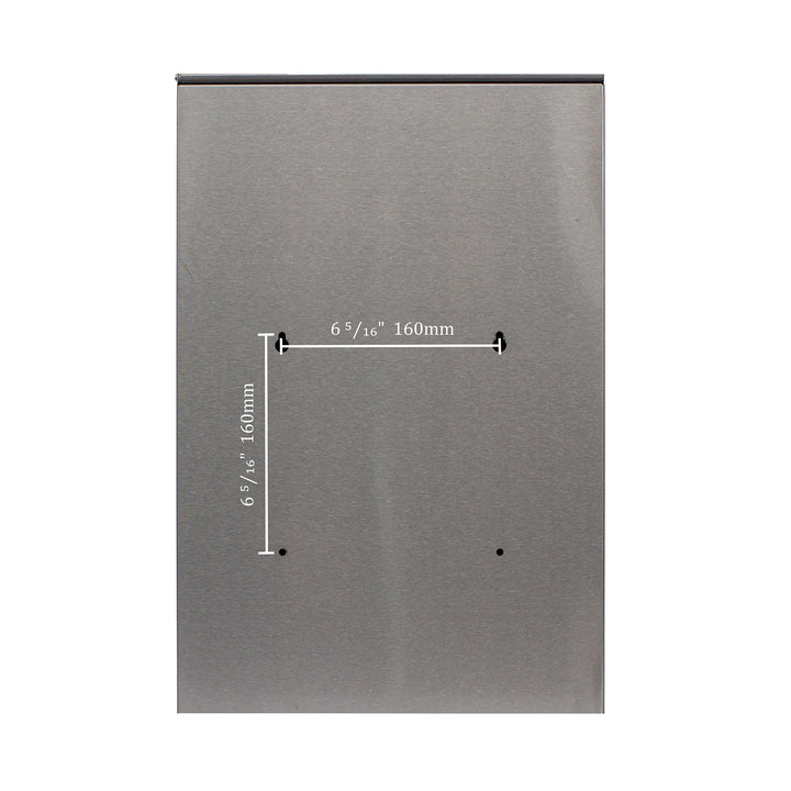 QualArc Glacial Locking Mailbox Stainless Steel