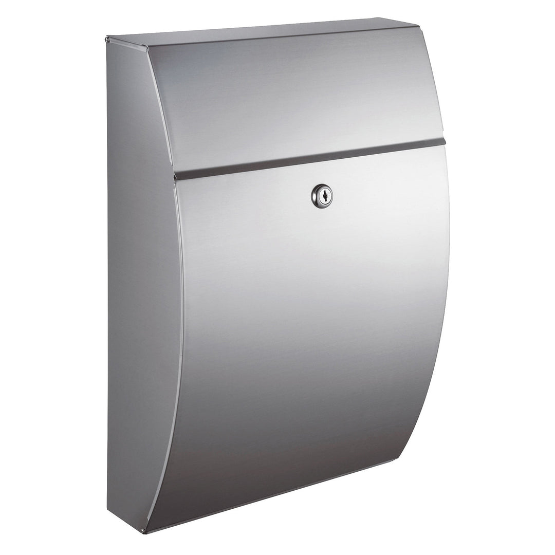 QualArc Glacial Locking Mailbox Stainless Steel